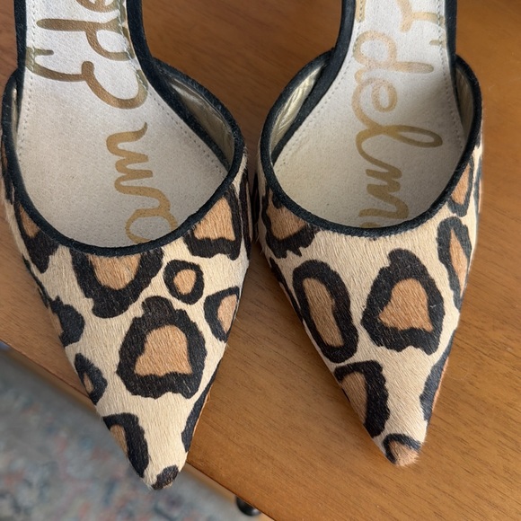 Sam Edelman Leopard Calf Hair heels - size 7 - Picture 5 of 5